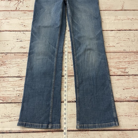 Polo Ralph Lauren Embroidered Floral Flare Denim Jeans Size 29 Inseam 32" - Picture 6 of 15